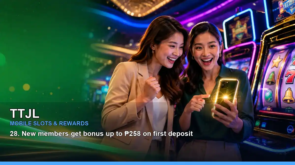 Fantasy gaming scene featuring a first-deposit slots bonus of up to ₱258