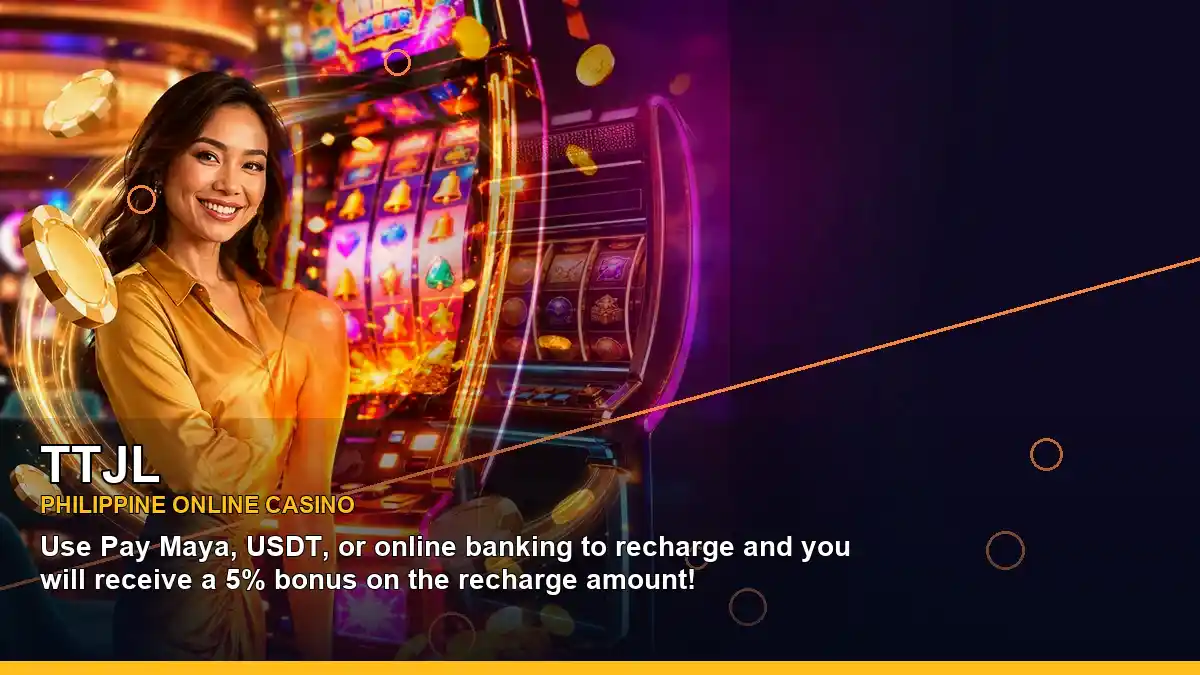 TTJL casino cashback rewards with an adult Philippine casino host in a left-framed composition