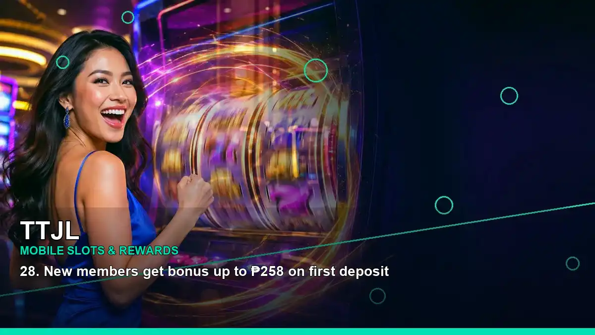 TTJL slot games guide for Philippine users, featuring mobile casino play on a phone with a left-aligned layout